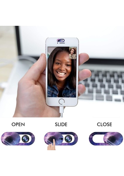 Kamera Web Kamerası Kapağı Web Mac Dizüstü Bilgisayar Kamera Kapağı Kaydırıcı [3'lü Paket] Ultra Ince (Yurt Dışından) fırsatları