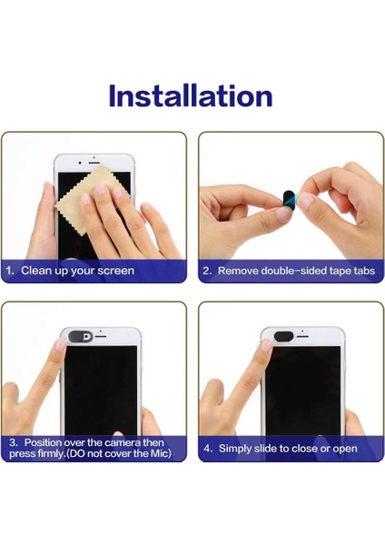 Kamera Web Kamerası Kapağı, Dizüstü Kamera Kapağı, Ultra Ince Web Kamerası Kapağı (Yurt Dışından) fırsatları