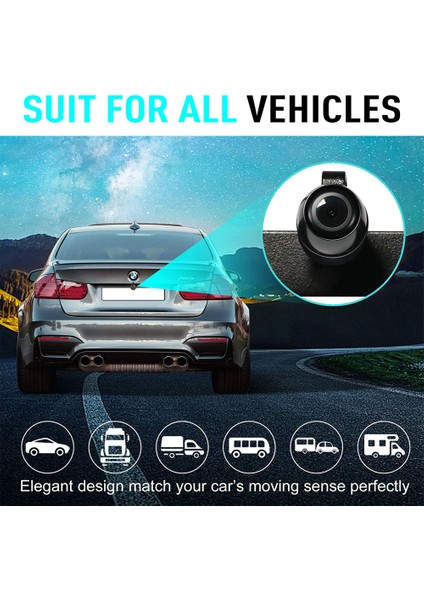 Kamera Arka Görüş Kamerası, 149 Derece Geniş Açı Evrensel Araç Ön/yan/geri Görüş Kamerası (Yurt Dışından) modelleri