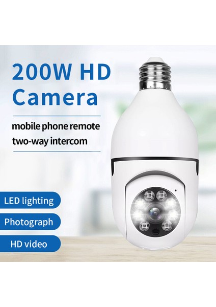 Kamera Kablosuz Wifi Ampul Kamera Güvenlik Kamerası 1080P Wifi Akıllı 360 Gözetleme (Yurt Dışından) modelleri