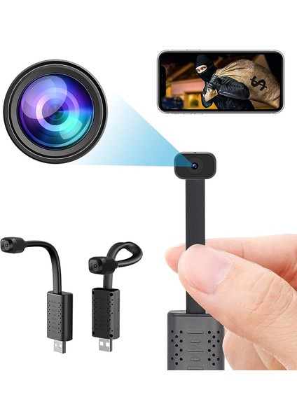 Kamera En Küçük USB Kamera Wifi, USB Tak Kamera, Hd 1080P USB Kamera Güvenlik Su (Yurt Dışından)