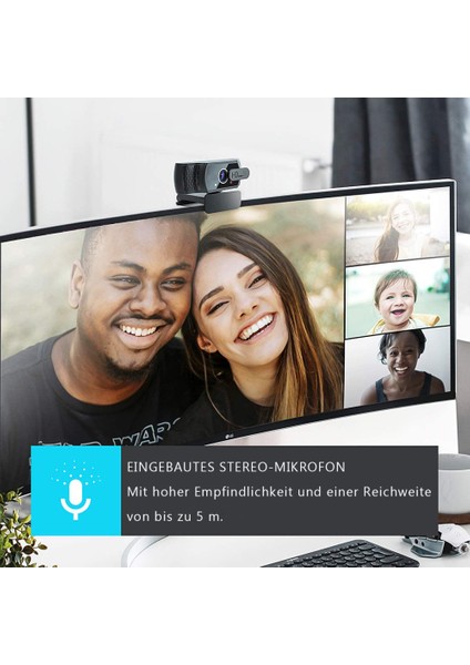 Kamera 1080P Mikrofonlu Web Kamerası, Pc/mac/lapto Için Sürücü Ücretsiz USB Hd Web Kamerası (Yurt Dışından) fırsatları