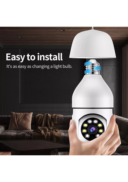 Kamera Ampul Kamera Wifi Dış Mekan 360 Derece Panorama Akıllı Ev (Yurt Dışından) fırsatları