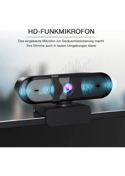 Kamera Full Hd Web Kamerası, Pc Için Gizlilik Ekranlı USB 1080P Web Kamerası, Otomatik Odaklama Web Kamerası (Yurt Dışından) modelleri