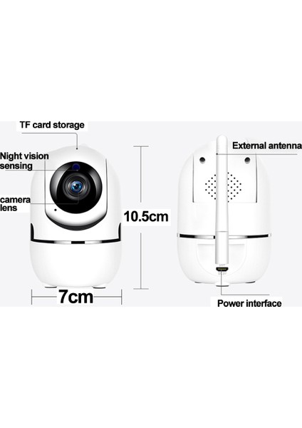 Kamera Iç Mekan Gözetleme Kamerası, Wifi Ev Güvenlik Kamerası, Ip Kamera (Yurt Dışından) fiyatları