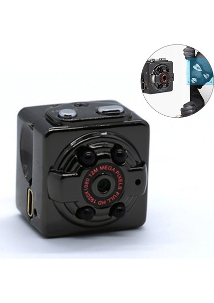 Kamera Sq8 Mini Dv Kamera Küçük Kamera Yüksek Çözünürlüklü Mini Kamera Gece Görüşü Dv-K (Yurt Dışından)