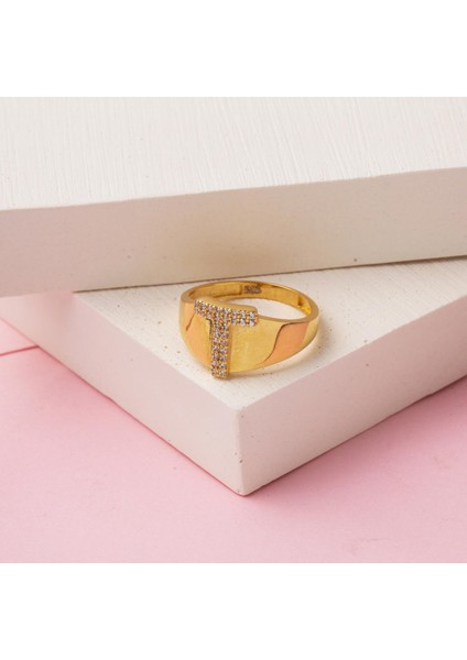 14 Ayar T Harf Altın Yüzük indirimleri