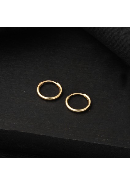 Altın Halka Küpe 14 Ayar 1 Cm. Çaplı fırsatları