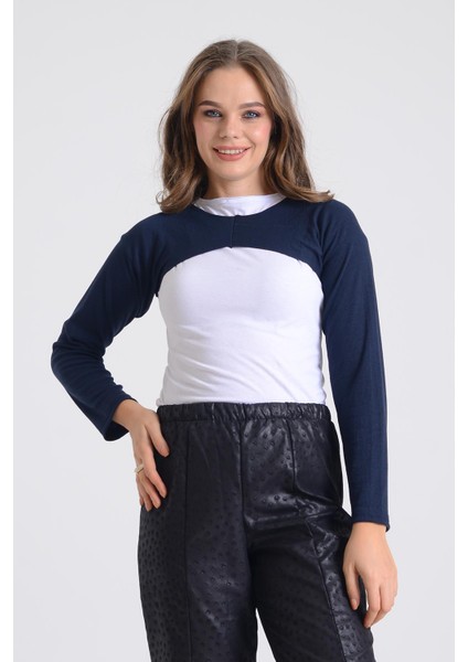 Pınkmark Kadın Içe Giyilen Tesettür Uzun Kolluk Bolero PMBL25545