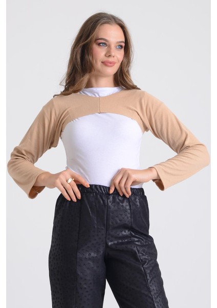 Pınkmark Kadın Içe Giyilen Tesettür Uzun Kolluk Bolero PMBL25545 fiyatları