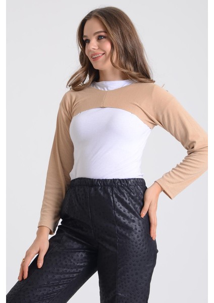 Pınkmark Kadın Içe Giyilen Tesettür Uzun Kolluk Bolero PMBL25545 modelleri