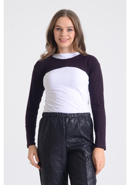 Pınkmark Kadın Içe Giyilen Tesettür Uzun Kolluk Bolero PMBL25545