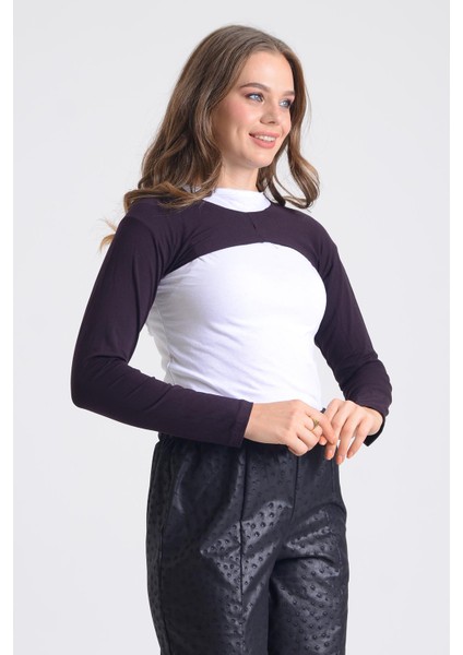 Pınkmark Kadın Içe Giyilen Tesettür Uzun Kolluk Bolero PMBL25545 fiyatları