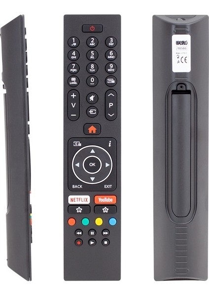 Weko Kl Vestel 4K Smart 55UD8450 55 Lcd-Led Tv Kumanda (RC43135 Black Nobrand V2) Yazısız Siyah