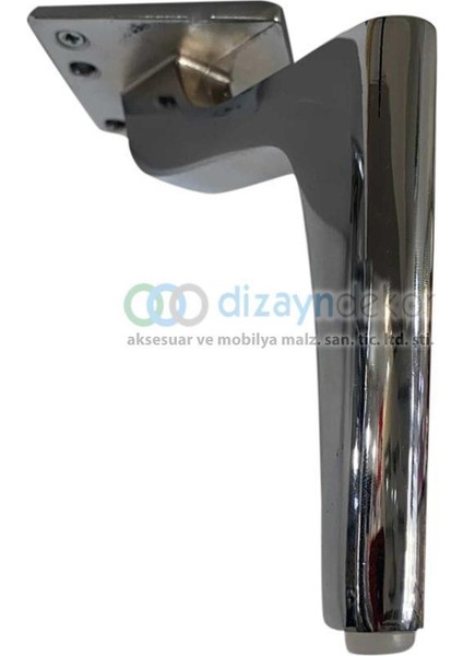 Lyon Dekoratif Mobilya ve Koltuk Ayağı Parlak Krom 25 cm