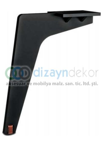 Paris Dekoratif Mobilya ve Koltuk Ayağı Mat Siyah 27,5 cm