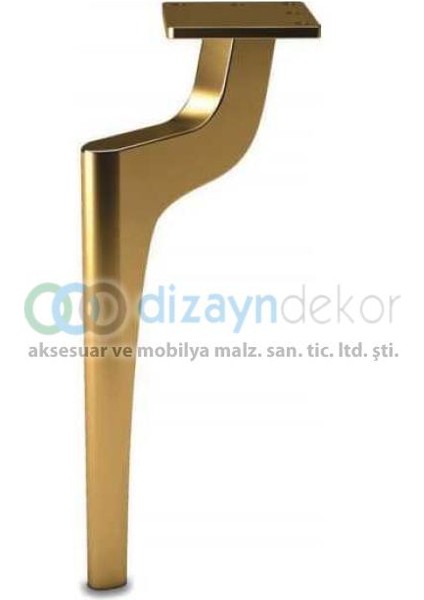 Lyon Dekoratif Mobilya ve Koltuk Ayağı Parlak Krom 14 cm