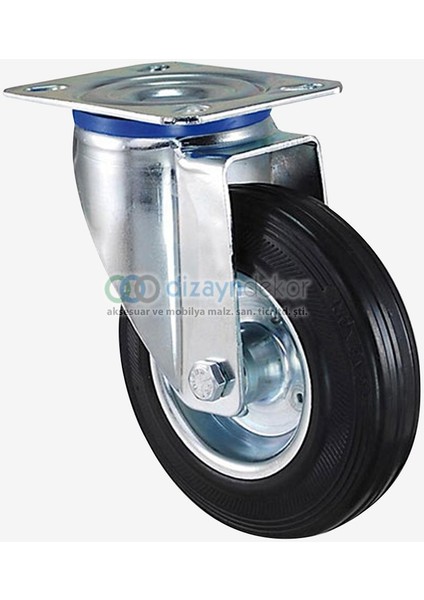 Kauçuk Sanayi Tekerleği Frenli 1002 Fpr
