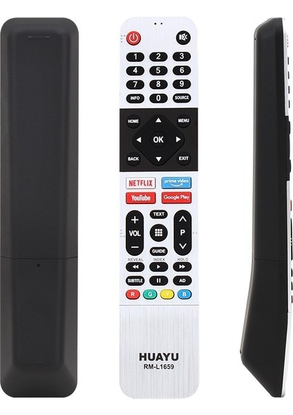 Weko Kl Arçelik-Beko-Grundıg Netflıx-Youtube-Prıme Vıdeo-Google Play Tuşlu Ses Komutlu LCD LED Tv Kumanda Siyah