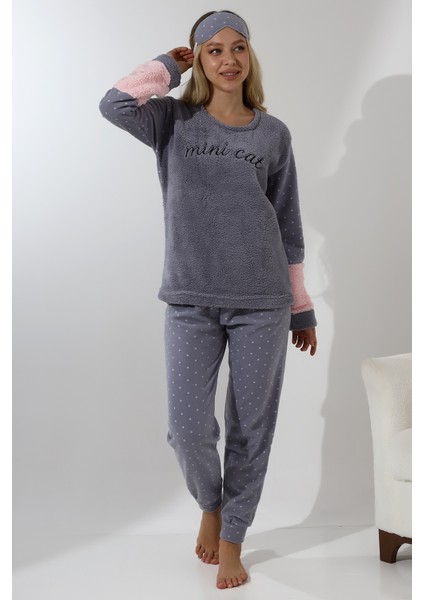 Fawn 3012 Peluş Welsoft Polar Kışlık Yumoş Kadın Pijama Takımı fiyatları