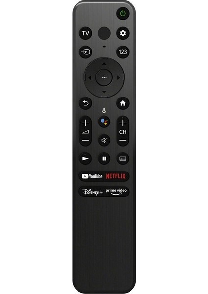 Weko Kl Sony RMF-TX800U Youtube-Netflıx-Dısney+-Prıme Vıdeo Tuşlu Ses Komutlu LCD LED Tv Kumanda Siyah