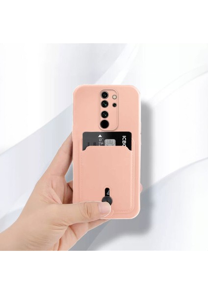 Xiaomi Redmi 9 Uyumlu Kılıf Zebana Kartlıklı Sweet Yumuşak Silikon Kılıf Rose Gold