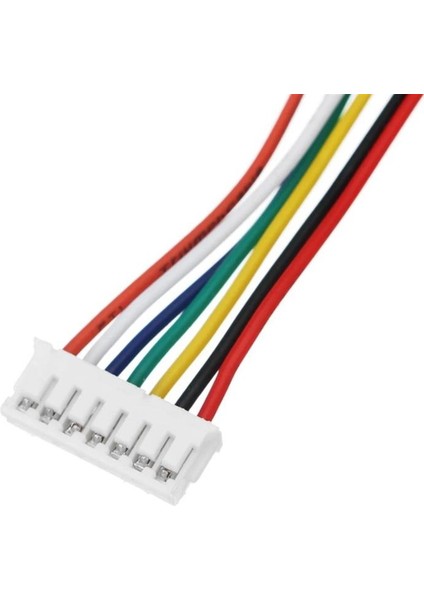 Sanec 2mm 7pin Jst Ph Kablolu Konnektör Beyaz Takım 10CM - Çift Taraflı