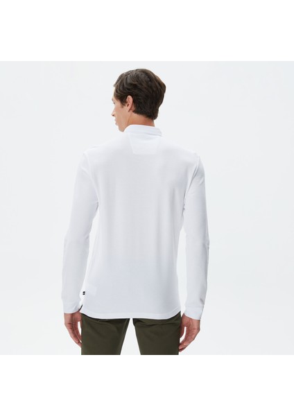Nautıca Erkek Beyaz Slım Fıt Uzun Kollu Polo K37451T.1BW fiyatları