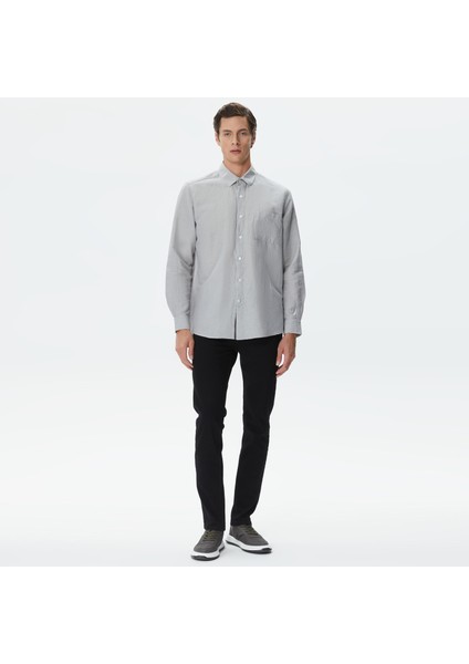 Erkek Gri Classic Fit Gömlek W37151T.0HF