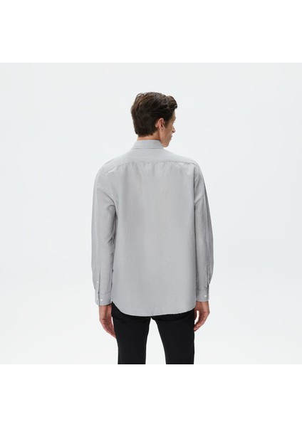 Erkek Gri Classic Fit Gömlek W37151T.0HF fiyatları