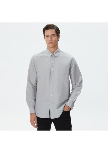Erkek Gri Classic Fit Gömlek W37151T.0HF modelleri