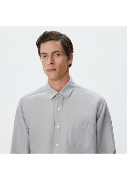 Erkek Gri Classic Fit Gömlek W37151T.0HF fırsatları