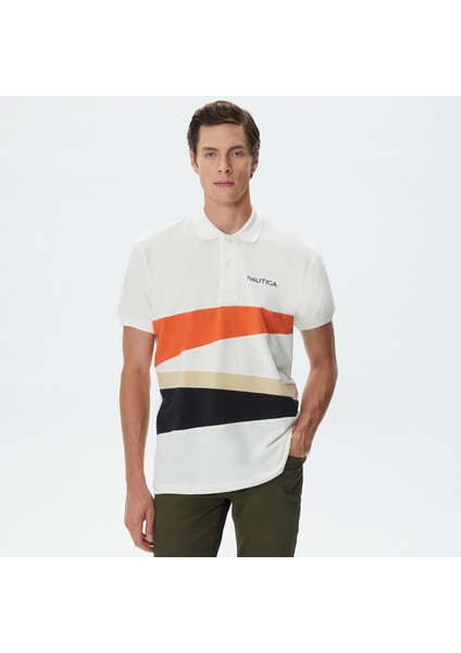 Nautıca Erkek Kırık Beyaz Classıc Fıt Kısa Kollu Polo K37106T.1MA