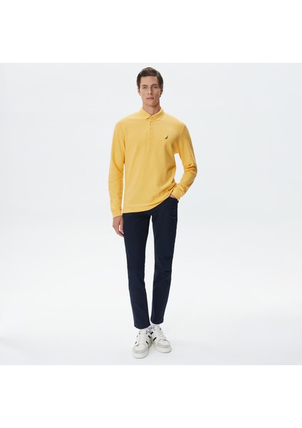 Nautıca Erkek Lacivert Slim Fit Desenli Pantolon P37029T.4NV