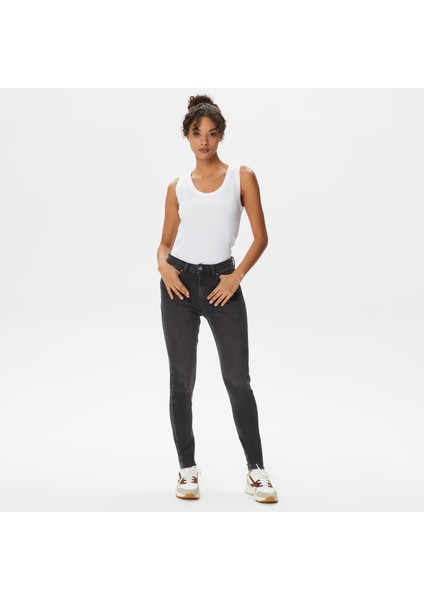 Nautıca Kadın Siyah Standart Fit Denim Pantolon 37P310T.0TB