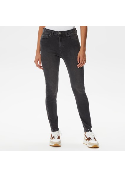 Nautıca Kadın Siyah Standart Fit Denim Pantolon 37P310T.0TB