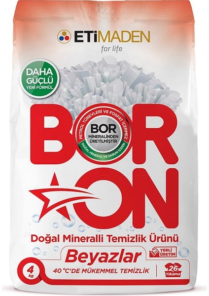 Doğal Mineralli Toz Temizlik Ürünü Beyazlar + Boron Sıvı Temizlik Ürünü Beyazlar 2 Adet