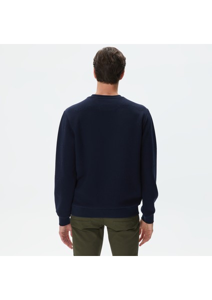 Nautıca Erkek Lacivert Standart Fıt Jakarlı Sweatshırt K37225T.4NV fiyatları