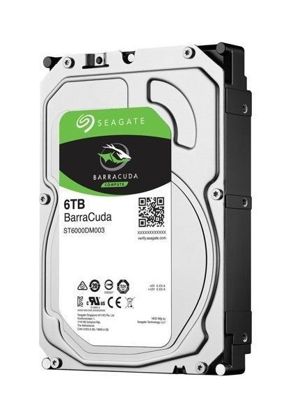 6tb 3.5" 7200RPM 256MB Sata3 Pc Harddisk Barracuda ST6000DM003