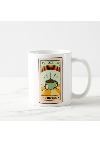 Tarot Kartı Tea Baskılı Kupa Bardak