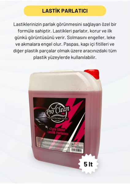 Lastik Parlatıcı Sıvı 5lt