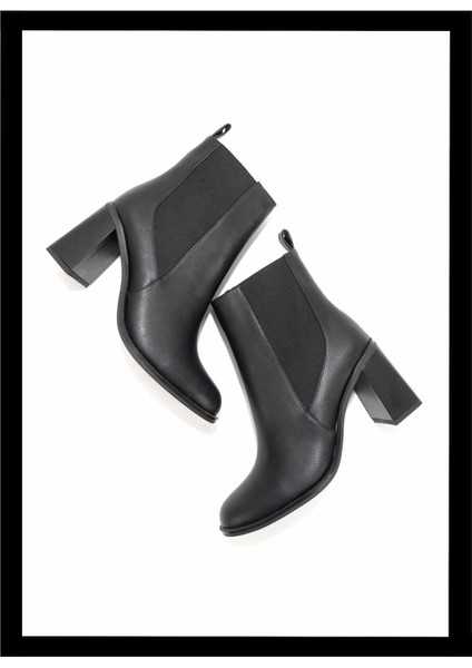 Siyah Kadın Bot & Bootie K02209070509