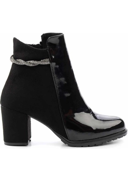Siyah Siyah Süet Kadın Bot & Bootie K02404016508 fiyatları