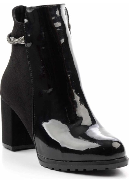 Siyah Siyah Süet Kadın Bot & Bootie K02404016508 modelleri