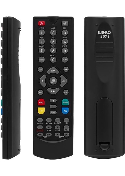 Weko Kr Nextstar 16900*18000*19000 Fta USB Uydu Kumanda Siyah