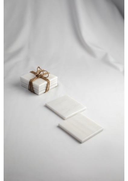 4'lü Bardak Altlığı Gerçek Ince Mermer fiyatları