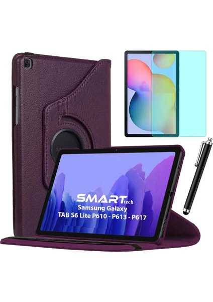 Smart Tech Samsung Galaxy Tab S6 Lite Sm P610 P613 P617 Kılıf Ekran Koruyucu Kalem Set