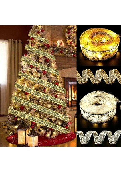 Kurdele LED Asılır Noel Yıldız Işık Dizesi Yılbaşı Süs Cadılar Bayramı Hediye Chrismas (Yurt Dışından)