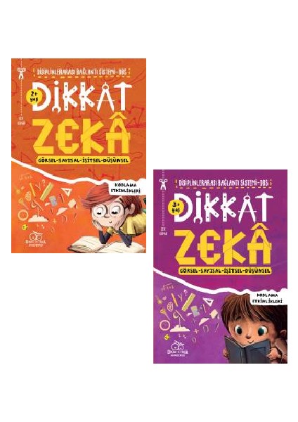 Dikkat Zeka 2+ ve 3+ Yaş 2 Kitap Set