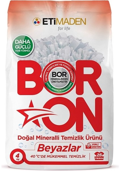 Doğal Mineralli Toz Temizlik Ürünü 4 kg - Beyazlar 4 Adet fiyatları